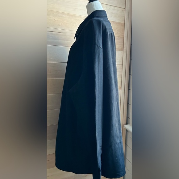 Liz Claiborne, black, size 3xl black with dark, black pinstriping,1 front pocket - Picture 4 of 11